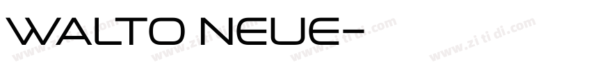 Walto Neue字体转换